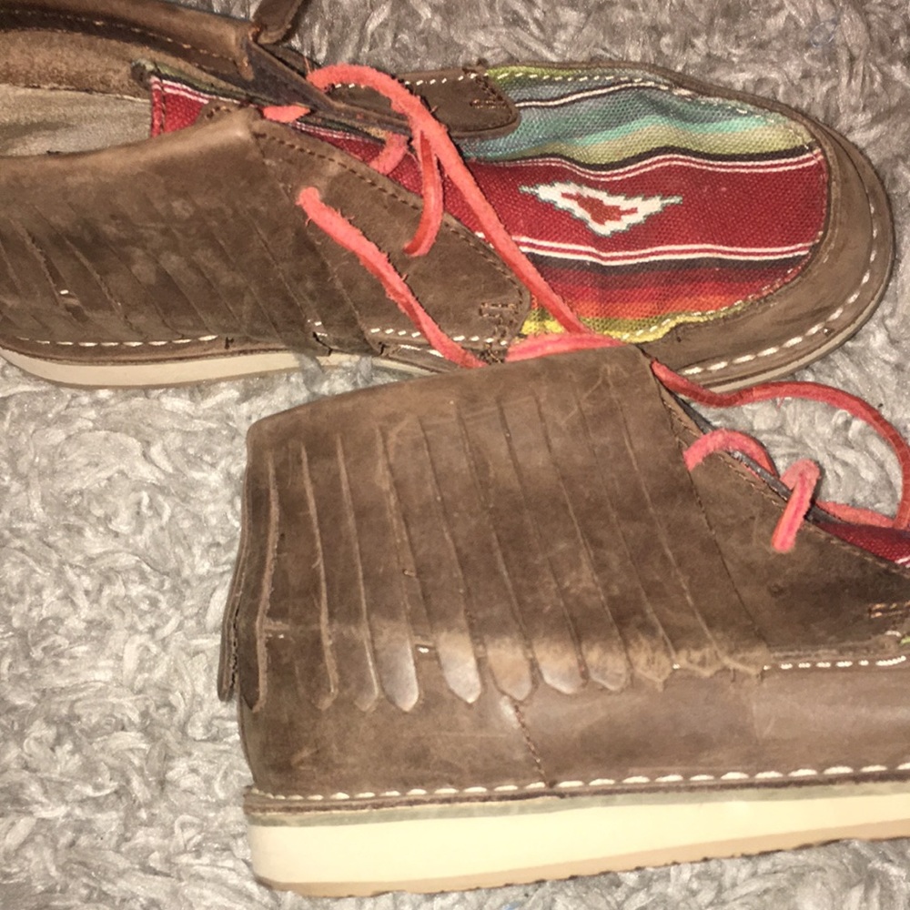 Ariat cruser bomber boot Aztec fringe - Picture 3 of 5